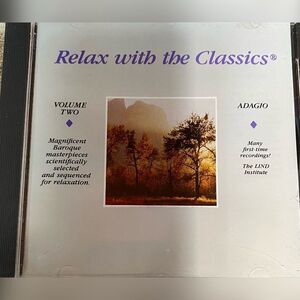 Vintage Relax With The Classics CD Vol 2 Adagio Baroque LIND Institute 1989 Musi